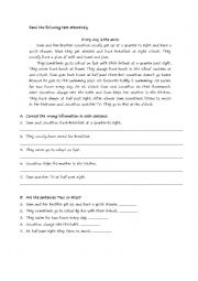 English Worksheet: present simple