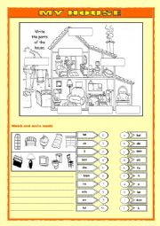 English Worksheet: the house