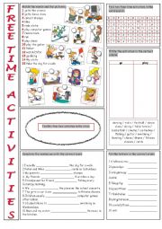 Free Time Vocabulary Exercises