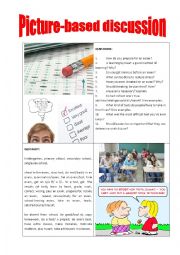 English Worksheet: Picture-based discussion examination/exams