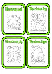 English Worksheet: At the Circus * Circus Animals * Part 2