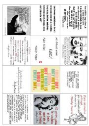 English Worksheet: Marilyn Monroe  - quotes to discuss life and relationships