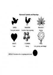 English Worksheet: Wycinanki Symbols