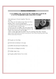 English Worksheet: Kung Fu Panda