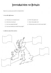English Worksheet: window on Britain (Britain and school)
