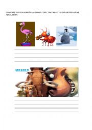 English Worksheet: comparing Madagascars characters 