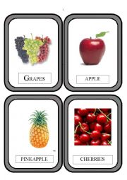 English Worksheet: FRUITS PART-1