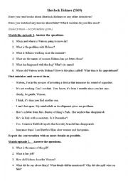 English Worksheet: workshheet for a film 