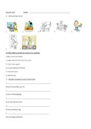 English Worksheet: present continuous