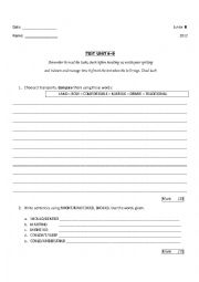 English worksheet: Transports test