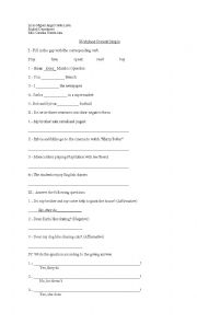 English Worksheet: Present Simple