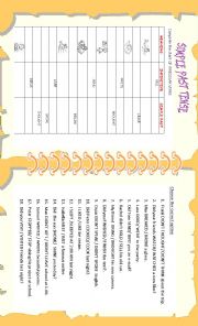 English Worksheet: SIMPLE PAST PRACTICE