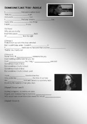 English Worksheet: Someone Like You - Adele