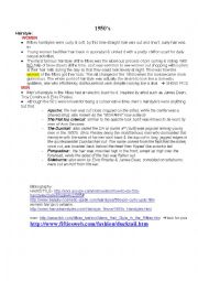 English Worksheet: welcome to the 50s