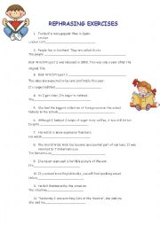 English Worksheet: final exam