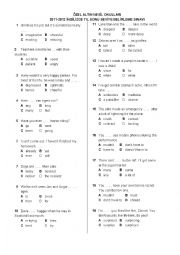 revision test grade 2