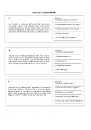 English Worksheet: Festivals