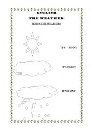 English worksheet: The weather