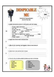 English Worksheet: Despicable Me