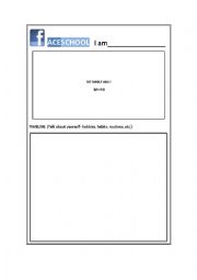 English worksheet: Faceschool