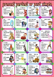 English Worksheet: present perfect or past simple