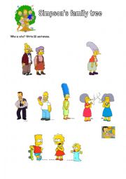 Simpsons family tree