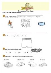 English Worksheet: the curse of mr. bean