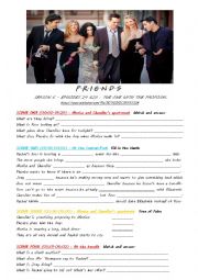 English Worksheet: Friends - The one with the proposal (45-minute episode!!!)