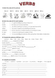 Exercises about Verbs