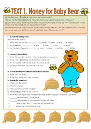 English Worksheet: Short stories. Reading-comprehension.