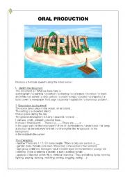 English Worksheet: the internet island