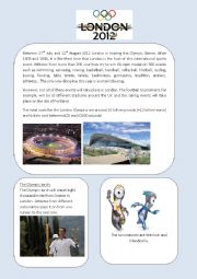 English Worksheet: London Olympics