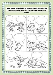 English Worksheet: Writing activity