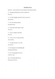 English Worksheet: Reported Speech Exercises