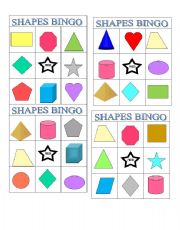 SHAPES BINGO