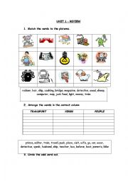 English Worksheet: Voc practice with pics