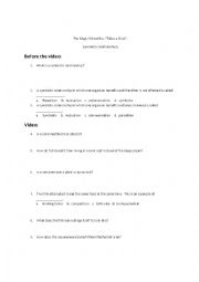 English worksheet: Symbiotic Relationships-Magic School Bus Takes a Dive