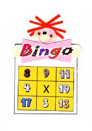 English Worksheet: Bingo Game