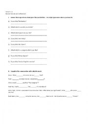 English worksheet: Working with present simple