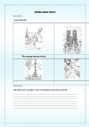 English worksheet: WHERE WERE THEY?