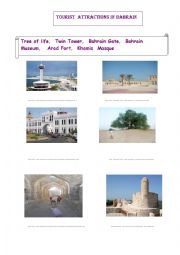 English worksheet: Touristic Attractions in Bahrain