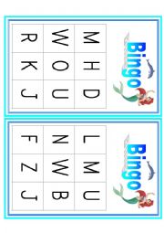 English Worksheet: Phonics Bingo