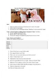 English Worksheet: Friends Halloween Season 8 Episode 6