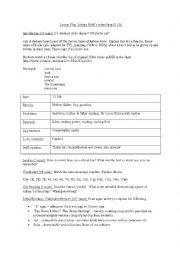 English Worksheet: Adrian Moles School Trip (13 3/4)