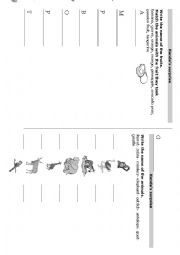 English worksheet: Handas surprise activity sheets