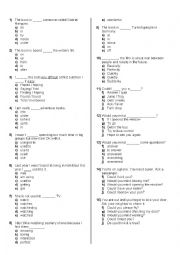 English Worksheet: Quiz