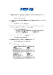 English Worksheet: Question Tags