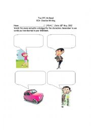 English Worksheet: Tee off Mr Bean 