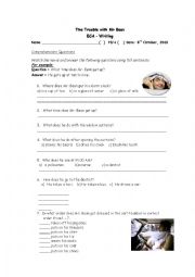 English Worksheet: The Trouble With Mr Bean