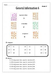 comparing between numbers